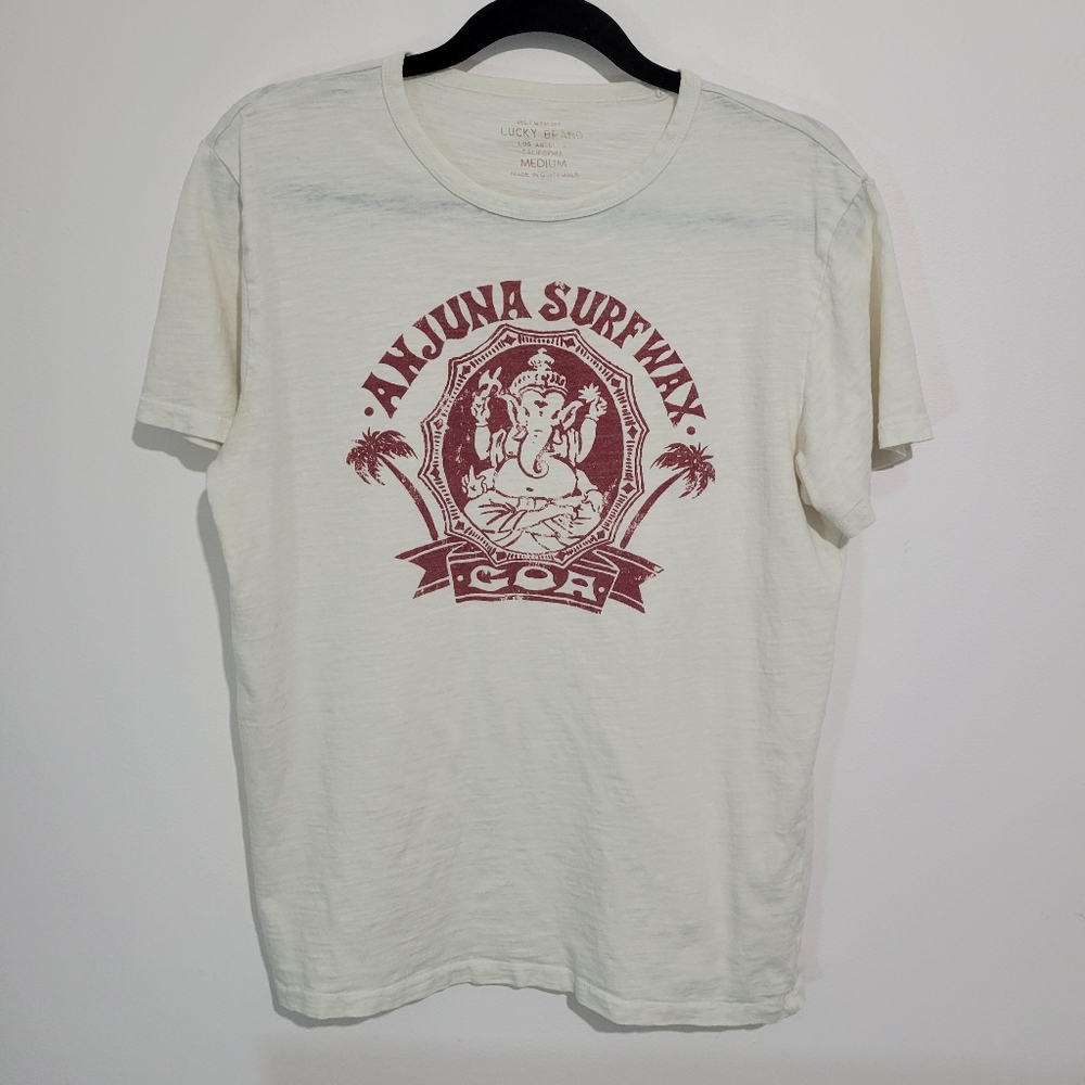 LUCKY BRAND GRAPHIC SHORT SLEEVE TEE SHIRT SIZE MEDIUM